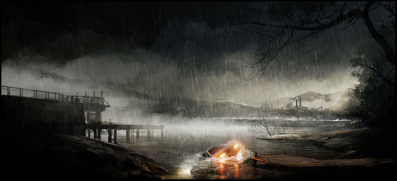 Illustration for article titled Don't Get Caught Out in Heavy Rain's Concept Art